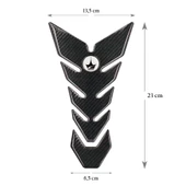 Grippatch Yamaha, BMW, Honda ile Uyumlu Universal 6D Karbon Tank Pad GC05 - 1