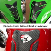 Grippatch Yamaha, BMW, Honda ile Uyumlu Universal Şeffaf Tank Pad GT08 thumbnail 11