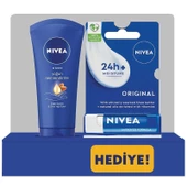 Nivea Yoğun Nemlendirici El Kremi 75 ml + Nivea Original Care Dudak Bakım Kremi 4,8 gr - 1