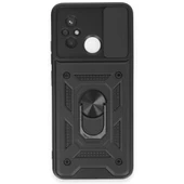 Smody Xiaomi Redmi 12C İle Uyumlu Kılıf Kamera Korumalı Sürgülü Yüzüklü Standlı Tank - 3