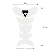 Grippatch Triumph Motosikletler ile Uyumlu Universal Şeffaf Tank Pad GT08 thumbnail 2