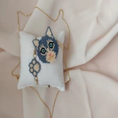 El Yapımı Miyuki Kedi Takı Seti - 3