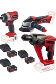 Einhell Te-cı 18 Bl Vidalama Te-ag 18/115 Avuç Taşlama Te-hd 18 Matkap 3x4.0ah Akülü Set - 1
