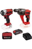 Einhell Te-cı 18/1 Li Darbeli Vidalama + Te-hd 18 Li Pnömatik Matkap + 2,5 Ah Starterkit +bez Çanta - 1