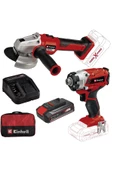 Einhell Te-cı 18/1 Li Darbelividalama + Axxıo 18/115 Q Akülü Avuçtaşlama +2,5ah Starterkit+bezçanta - 1