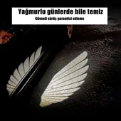 Noiser Universal Oto Araç Ayna Altı Angel Led Otomobil Gündüz Farı Araba Melek Kanat Led Beyaz - 6