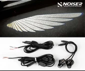 Noiser Universal Oto Araç Ayna Altı Angel Led Otomobil Gündüz Farı Araba Melek Kanat Led Beyaz - 7