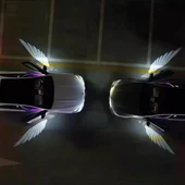 Noiser Universal Oto Araç Ayna Altı Angel Led Otomobil Gündüz Farı Araba Melek Kanat Led Beyaz - 4