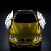 Noiser Universal Oto Araç Ayna Altı Angel Led Otomobil Gündüz Farı Araba Melek Kanat Led Beyaz - 1