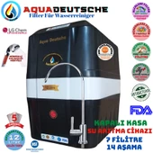 AQUA DEUTSCHE SİYAH BEYAZ 12 LİTRE 7 FİLTRE 14 AŞAMA SU ARITMA CİHAZI thumbnail 1