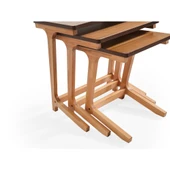 Firm Üçlü Zigon Sehpa | Ceviz | Kayın Sehpa thumbnail 3