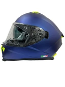 Sway Xbyc 865 Full Face Güneş Gözlüklü Kapalı Motosiklet Kaskı 2XL Beden Mat Mavi thumbnail 2