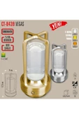 VEGAS ŞARJLI MASA LAMBASI GÜMÜŞ DOKUNMATİK (CT-8439) thumbnail 4