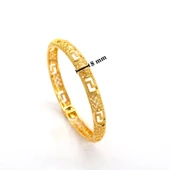 Çelik Kelepçe Altın Kaplama Kadın Hint Model BLZ-609 - 3