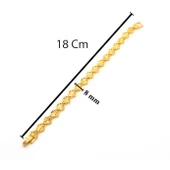 Çelik Bileklik Altın kaplama Kadın Hint Model BLK-1059 thumbnail 4