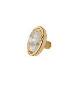PORSELEN DÜĞME KULP METAL GOLD MOTİFLİ / 5 ADET - 4