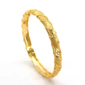 Çelik Kelepçe Altın Kaplama Kadın Hint Model BLZ-607 thumbnail 1