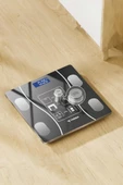 Torima XK-26C Siyah Dijital Baskül Yağ Kas Su Vücut Kitle İndeksi Kilo Ölçer Bluetooth Tartı - 2