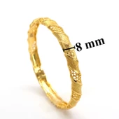 Çelik Kelepçe Altın Kaplama Kadın Hint Model BLZ-607 thumbnail 2