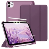 Apple iPad Pro 12.9 3./4./5./6. Nesil M2 Kılıf Flip Cover Kalem Bölmeli PC Case 2018-2023 - 10