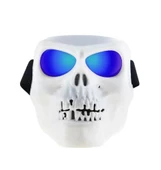 Tex 710 Jet Maske Bisiklet Motosiklet Kayak Çok Amaçlı Mavi Cam Aynalı Gözlük Maske - 1