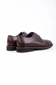 Koyu Kahverengi %100 Deri Açma Bağcıklı Classic Ayakkabı 1033245164 thumbnail 4