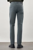Su Yeşili Düz Gabardin Pamuklu 5 Cep Slim Fit Casual Denim Pantolon 1023245158 - 4
