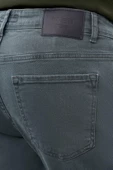 Su Yeşili Düz Gabardin Pamuklu 5 Cep Slim Fit Casual Denim Pantolon 1023245158 - 5
