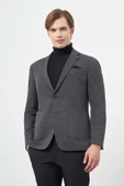 Lacivert Örme Mono Yaka 6 Drop Slim Fit Ceket 1002245152 thumbnail 1