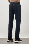Koyu Lacivert Düz Gabardin Pamuklu 5 Cep Slim Fit Casual Denim Pantolon 1023245159 thumbnail 4