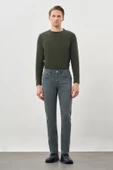 Su Yeşili Düz Gabardin Pamuklu 5 Cep Slim Fit Casual Denim Pantolon 1023245158 - 2