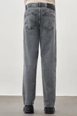 Siyah Düz Cord Pamuklu 5 Cep Oversize Casual Denim Pantolon 1023245156 - 4