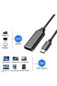 Alfalink AL-C55 Type-C to Ultra Hdmi 4K Adaptör - 2