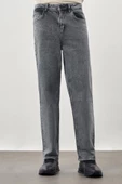 Siyah Düz Cord Pamuklu 5 Cep Oversize Casual Denim Pantolon 1023245156 - 1