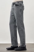 Siyah Düz Cord Pamuklu 5 Cep Oversize Casual Denim Pantolon 1023245156 - 3