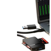 PrimeX ADS-316 Type C + USB3.0 8 in 1 Kart Okuyucu, USB Type C Compact Flash Kart okuyucu, Type C Çoklu Kart Okuyucu - 4