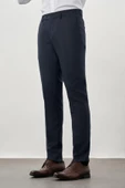 Koyu Lacivert Esnek Yandan Cepli Slim Fit Classic Pantolon 1003245209 thumbnail 1