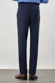 Lacivert Esnek Yandan Cepli Slim Fit Classic Pantolon 1003245209 - 4