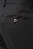 Koyu Antrasit Esnek Yandan Cepli Slim Fit Classic Pantolon 1003245209 thumbnail 5