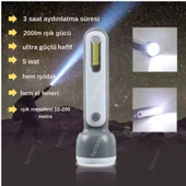 GOLD KAMA  şarjlı taşınabilir el feneri 200 metre aydınlatma - 1