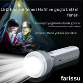 GOLD KAMA şarjlı taşınabilir el feneri 200 metre aydınlatma - 4