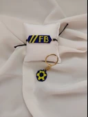 El Yapımı Miyuki Fenerbahçe Bileklik Ve Anahtarlık - 3