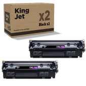 KingJET® CRG-703 2'li Paket - Canon Uyumlu Çipli Muadil Toner - 1