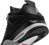 Nike Air Jordan Retro 4 Black Canvas Erkek Spor Ayakkabı thumbnail 10