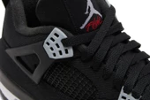 Nike Air Jordan Retro 4 Black Canvas Erkek Spor Ayakkabı thumbnail 9