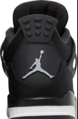 Nike Air Jordan Retro 4 Black Canvas Erkek Spor Ayakkabı thumbnail 7