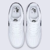 Nike Air Force 1 White Black Paisley Spor Ayakkabı - 6