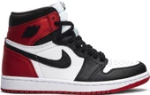 Nike Air Jordan 1 Retro High OG Satin Black Toe Spor Ayakkabı thumbnail 9