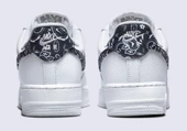 Nike Air Force 1 White Black Paisley Spor Ayakkabı - 7