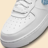Nike Air Force 1 White Blue Paisley Kadın Spor Ayakkabı - 3